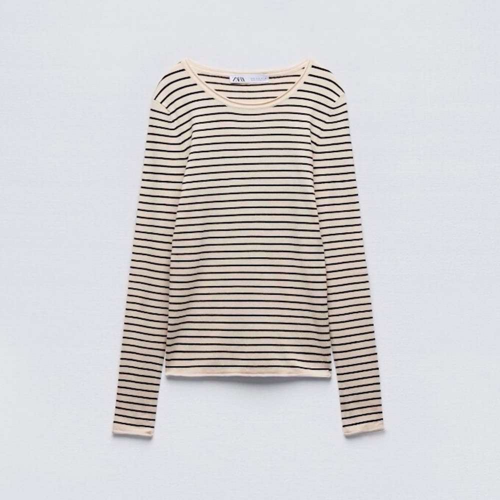 Rolled Finish Knit Top